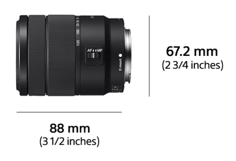 APS-C E-Mount 18–135 mm Objektiv F3,5–5,6 OSS | SEL18135 | Sony